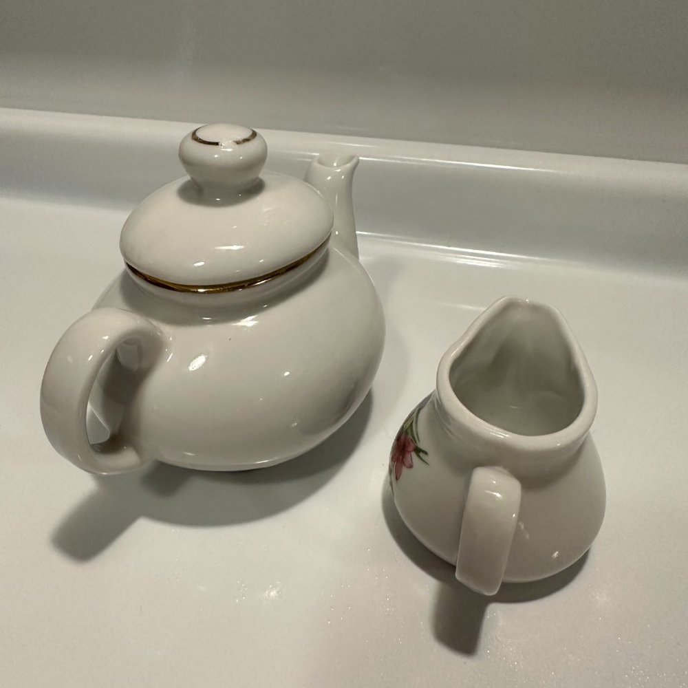 Mini Roehler Teapot & Creamer Set - Vintage - Picture 5 of 8